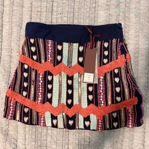Colorful embroidered Skirt